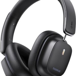 Baseus Bowie 30 Max Active Noise Cancelling Headphones, Head Tracking Spatial Audio, LDAC Hi-Res Wireless Sound, 65H Playtime, Comfort Fit, Clear Calls, App Control, Bluetooth 5.4 Headphones Over Ear