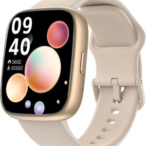 Smart Watch for Men Women Alexa Built-in, 1.83" Fitness Tracker Smart Watch for iPhone Android Compatible, IP68 Waterproof 100+ Sport Modes, Pedometer, Heart Rate/SpO2/Stress/Sleep Monitor