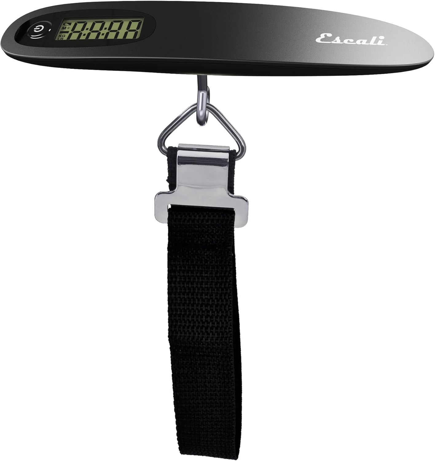 Escali Velo Slimline Portable Travel Luggage Scale with 110 lb Capacity, Black