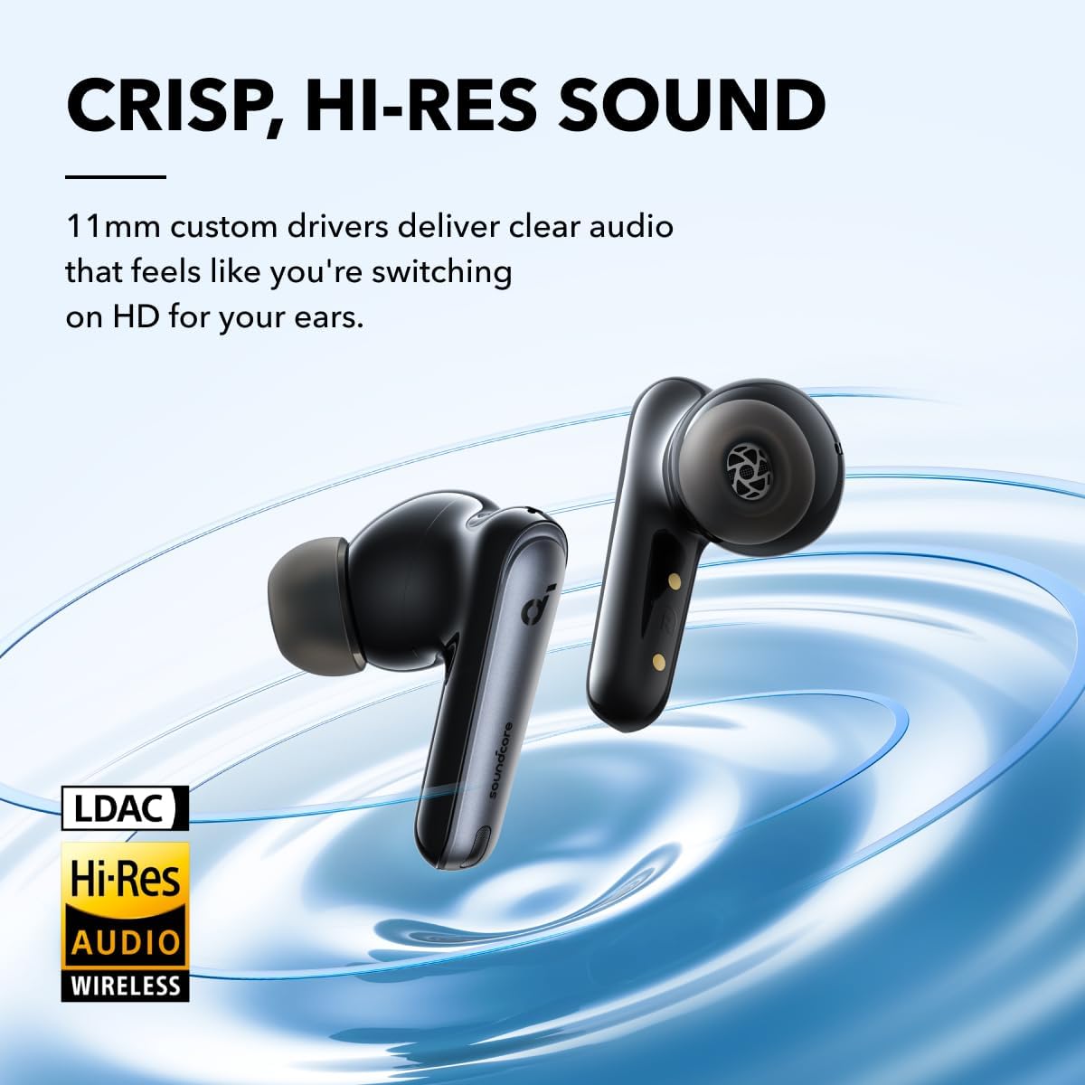 soundcore by Anker Liberty 4 NC Wireless Earbuds, 98.5% Noise Reduction, Adaptive Noise Cancelling to Ears and Environment, Hi-Res Sound, 50H Battery, Wireless Charging, Bluetooth 5.3 - Image 4