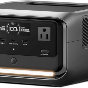 EF ECOFLOW Portable Power Station RIVER 3 Plus, 286Wh LiFePO4 Battery, 3 Up to 1200W AC Outlets,