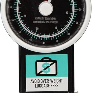 GForce Luggage Scale with Built in Measuring Tape | Lightweight Portable | Travel Accessory | 80lbs Weight Limit Capacity | Hanging Baggage Scale | Black