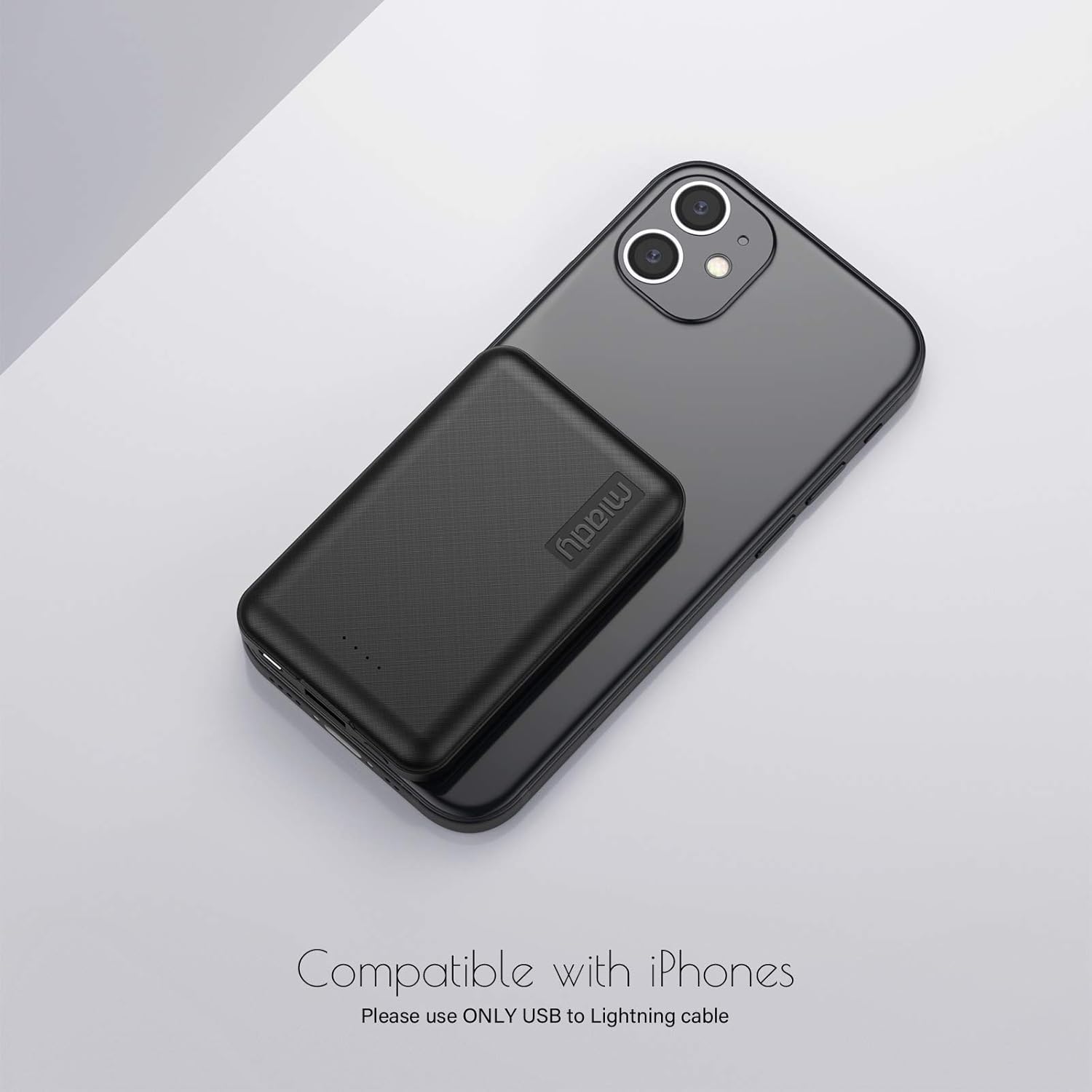 Miady 2-Pack 5000mAh Mini Portable Charger, 5V 2.4A USB-C Output Fast Charging Battery Pack Travel Small Power Bank Phone Charger Compatible with iPhone 16/15 Samsung S24/S22 Google iPad Android etc - Image 4