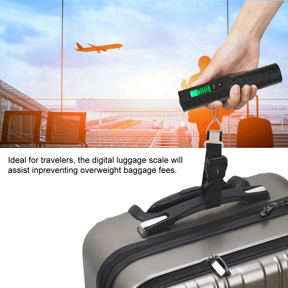 Luggage Scale, 50kg/110lb Digital Baggage Scale Handheld Weight Scale Travel Weight Scale for Luggage with LCD Display Portable Scale for Travel - Image 2