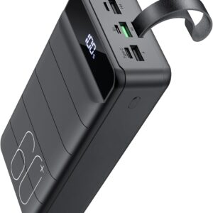Portable Charger 60000mAh Power Bank - 22.5W Fast Charging External Battery Pack, LED Display USB C Portable Cell Phone Charger for iPhone 15/14/13 Pro, Android, Samsung Galaxy, Etc