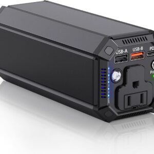 Portable Power Bank with AC Outlet, 100W Portable Laptop Charger, 98Wh/27000mAh High Capacity with 65W PD USB C Laptop Battery Bank, Backup Power Source for Business Travel and Outdoor Activities