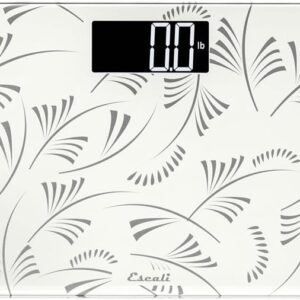 Escali Compact Digital Bathroom Travel Scale for Body Weight with Small Space-Saving Platform and High Capacity of 400 lb, Batteries Included