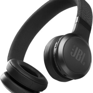 JBL Live 460NC wireless on-ear Noise Cancelling headphones with 50H battery, microphone for calls, lightweight and comfortable, and Alexa Built-in (Optimized for Android), iOS compatible (Black)