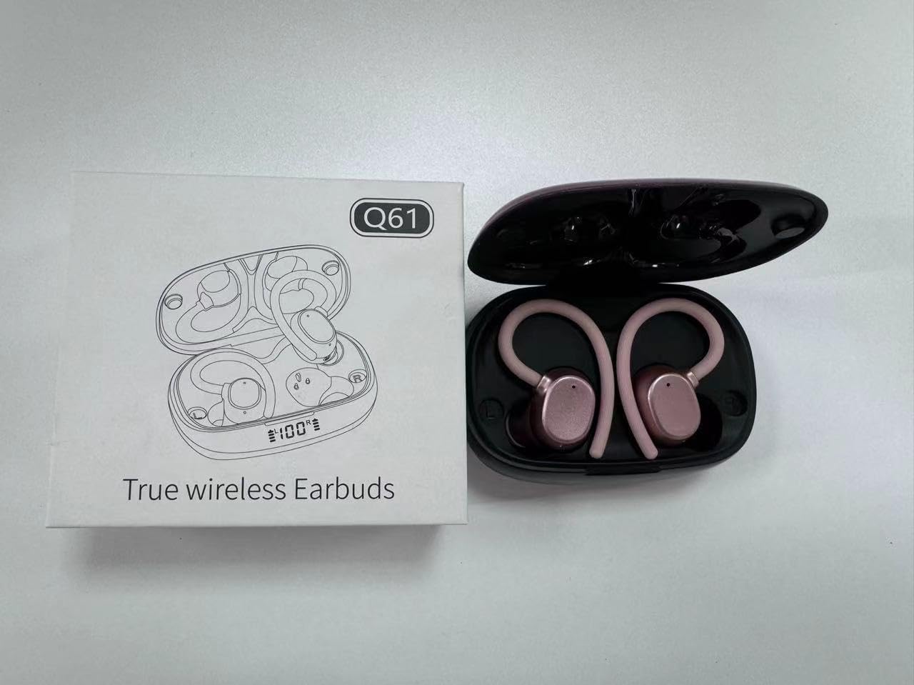 Wireless Earbuds, Bluetooth Headphones 80Hrs Deep Bass Playtime with LED Display, Sport Earphones with ENC Noise Cancelling Mic, IPX7 Waterproof Over-Ear Ear Buds with Earhooks for Workout/Running - Image 9