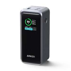 Anker Prime Power Bank, 20,000mAh Portable Charger with 200W Output, Smart Digital Display, 2 USB-C and 1 USB-A Port Compatible with iPhone 16/15/14/13 Series, Samsung, MacBook, Dell, and More