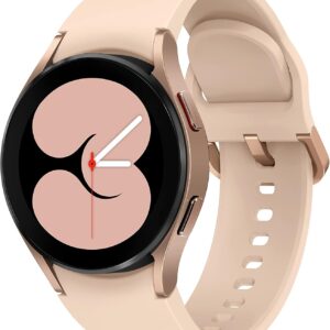 SAMSUNG Galaxy Watch 4 40mm Smartwatch with ECG Monitor Tracker for Health, Fitness, Running, Sleep Cycles, GPS Fall Detection, Bluetooth, US Version, SM-R860NZDAXAA, Pink Gold