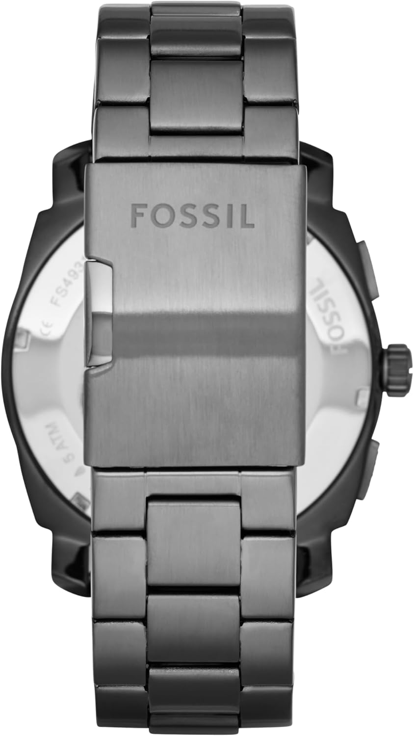 Fossil Machine Men's Watch with Stainless Steel or Leather Band, Chronograph or Analog Watch Display - Image 3