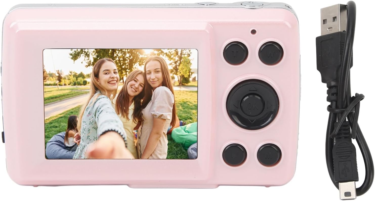 Digital Camera, 1080P Full HD 16X Zoom 64MP Digital Point and Shoot Camera, 2.4 Inch IPS Screen Auto Focus Vlogging Camera for Kids Teens Adult Beginner () - Image 8