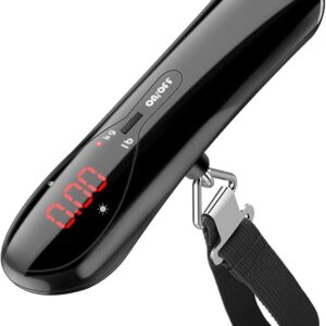 BOLLAER Luggage Scale, Portable Digital Suitcase Scale with Tape Measure, 110lb/50KG Capacity