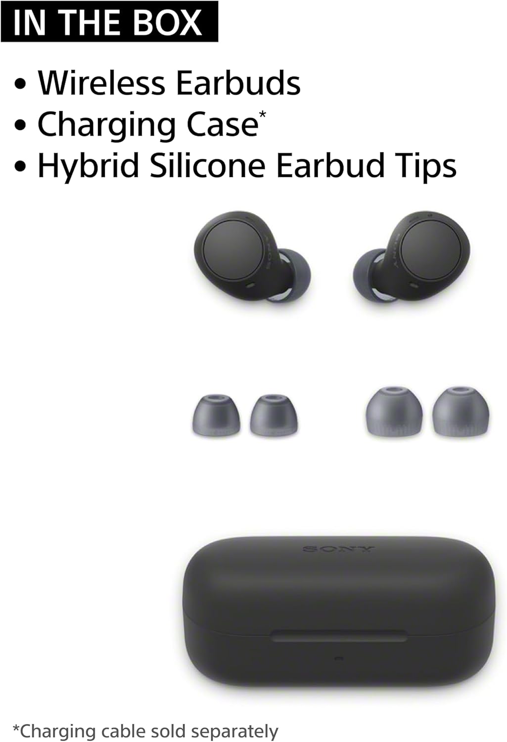 Sony WF-C510 Truly Wireless in-Ear Bluetooth Earbud Headphones with up to 22-Hour Battery, Multipoint-Connection, Mic and IPX4 Water Resistance, Black- New - Image 6