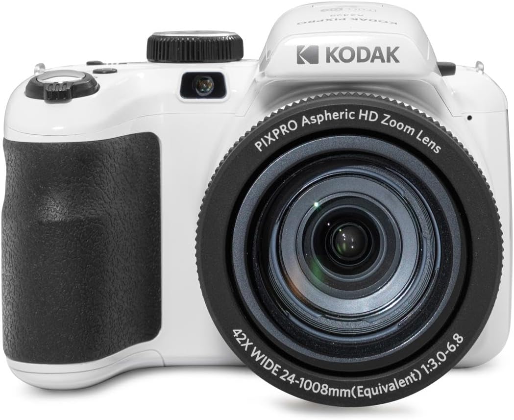 KODAK PIXPRO AZ425-WH 20MP Digital Camera 42X Optical Zoom 24mm Wide Angle Lens 1080P Full HD Video Optical Image Stabilization Li-Ion Battery 3" LCD Vlogging Camera (White) - Image 3