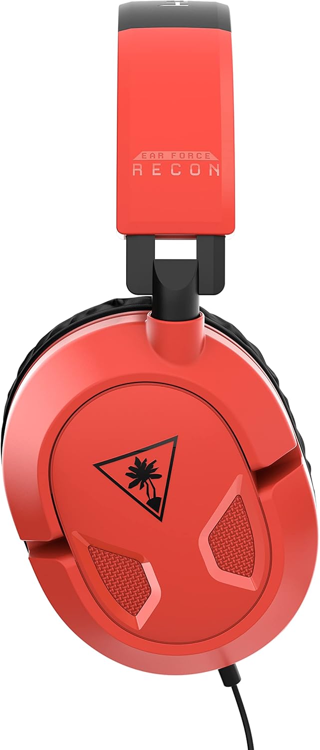 Turtle Beach Recon 50 Wired Gaming Headset – Nintendo Switch, Xbox Series X|S, Xbox One, PS5, PS4, PlayStation, Mobile & PC with 3.5mm – Removable Mic, 40mm Speakers, In-line Controls – Red/Blue - Image 8