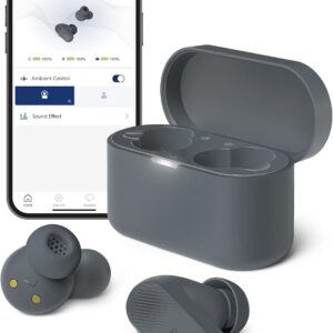 PHILIPS TAT3519 Wireless Earbuds,True Wireless Headphones with Noise Canceling Pro,Dynamic Bass,Clear Call,24 H Battery Life,Fast Charging,Bluetooth 5.3,IPX4,App/Touch Control,Black