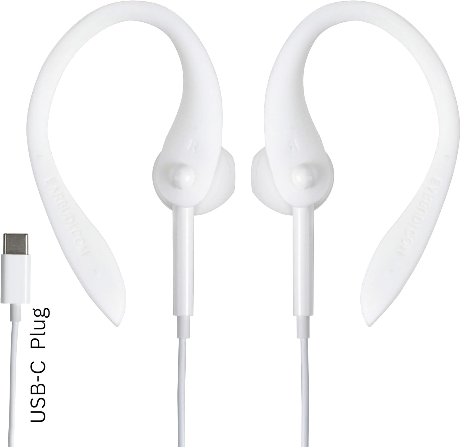 USB-C Wired Earbuds with Bendable Custom Earloops – Comfortable Fit, Sound, Compatible with Latest USB-C Phones - Image 3