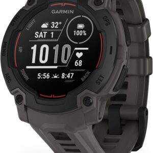Garmin Instinct® E 45mm, Rugged Outdoor GPS Smartwatch, 24/7 Health Monitoring, Wrist-Based Heart Rate, Up to 16 Days of Battery Life, Charcoal
