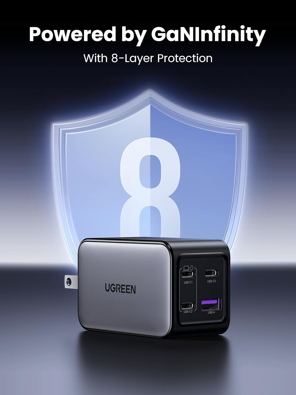 UGREEN 65W USB C Charger Block, Nexode 4-Port GaN Charger Type C Charger Fast Charging Wall Charger Compatible with MacBook Pro/Air, iPhone 16/15/14, iPad Pro, Galaxy S24/S23, Pixel 8, Steam Deck - Image 5