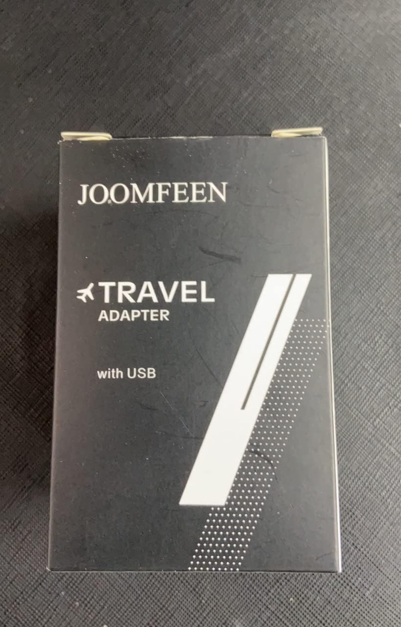 Travel Adapter, JOOMFEEN Worldwide All in One Universal Power Wall Charger AC Power Plug Adapter with Dual USB Charging Ports for USA EU UK AUS Cell Phone Laptop (Black) - Image 8