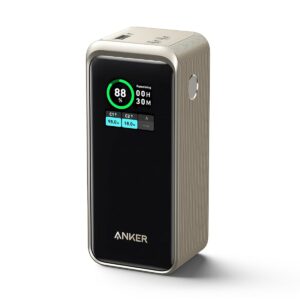 Anker Prime Power Bank, 20,000 mAh Portable Charger with 200W Output, Smart Digital Display, 2 USB-C and 1 USB-A Port Compatible with iPhone 16/15/14/13 Series, Samsung, MacBook, Dell, and More