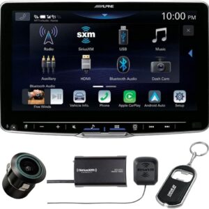 Alpine Halo9 ILX-F509 9" Digital Multimedia Receiver (Does Not Play Discs) with Back-Up Bullet Camera and SiriusXM Tuner