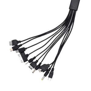 10 in 1 Universal USB Cable, Multi Charging Cable Compatible with Multiple Cell Phones Blutooth Earphone Speaker MP3 Player