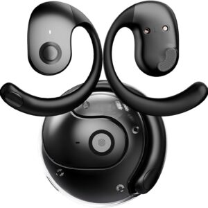 NEW Ultra Bone Conduction Earphones Open Earbuds with Immersive Audio Clear Call, Wireless Bluetooth Ear buds Stable Fit, Robust Bass, Sweat-Proof Sport Open-Ear Headphones with Mic, 48H Playtime