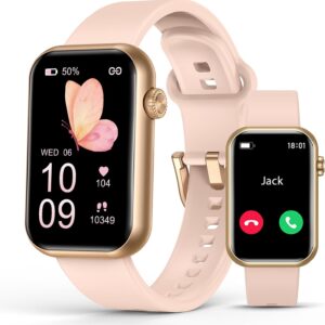 Smart Watch Fitness Tracker (Answer/Make Calls), 24/7 Heart Rate Spo2 Blood Pressure Monitor Sleep Tracker, 114 Sports Modes Calorie Step Tracker Pedometer, Waterproof Activity Tracker for Women