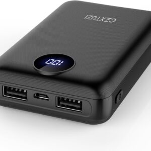 5V 2A Heated Vest Battery Pack, Pocket Size 10000mAh Heated Jacket Power Bank, LCD Display Portable Charger for Heated Coat,Heated Pants,Heated Clothing etc.