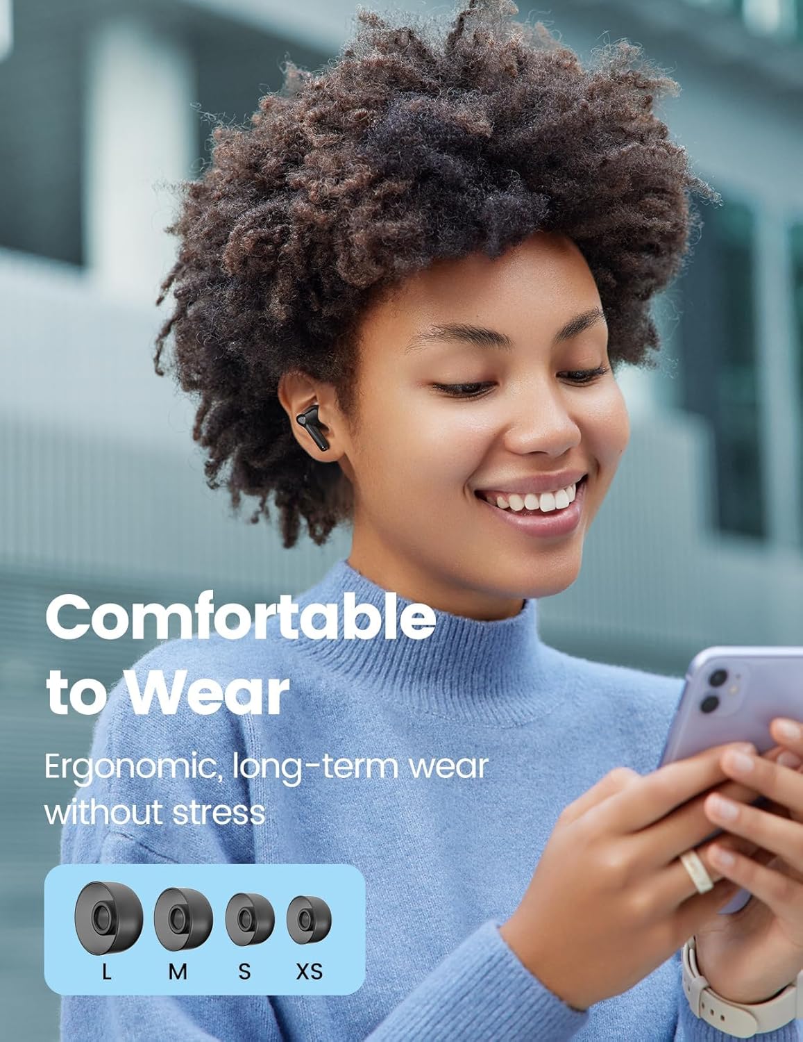 Wireless Earbuds Bluetooth 5.3 Headphones with LED Touch Screen 50H Playtime Deep Bass Stereo Ear Buds with Mic IPX7 Waterproof in Ear Earphones for Pad Tablet Laptop Android/iOS Phones - Image 7