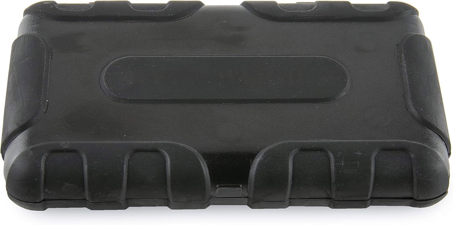 TUFFWEIGH Digital Mini Scale (1000g x 0.1g - Black/Black) - Rubberized Impact Resistant Digital Kitchen Scale - Travel Digital Pocket Scale - Digital Food Scale - Small Digital Scale - Image 4