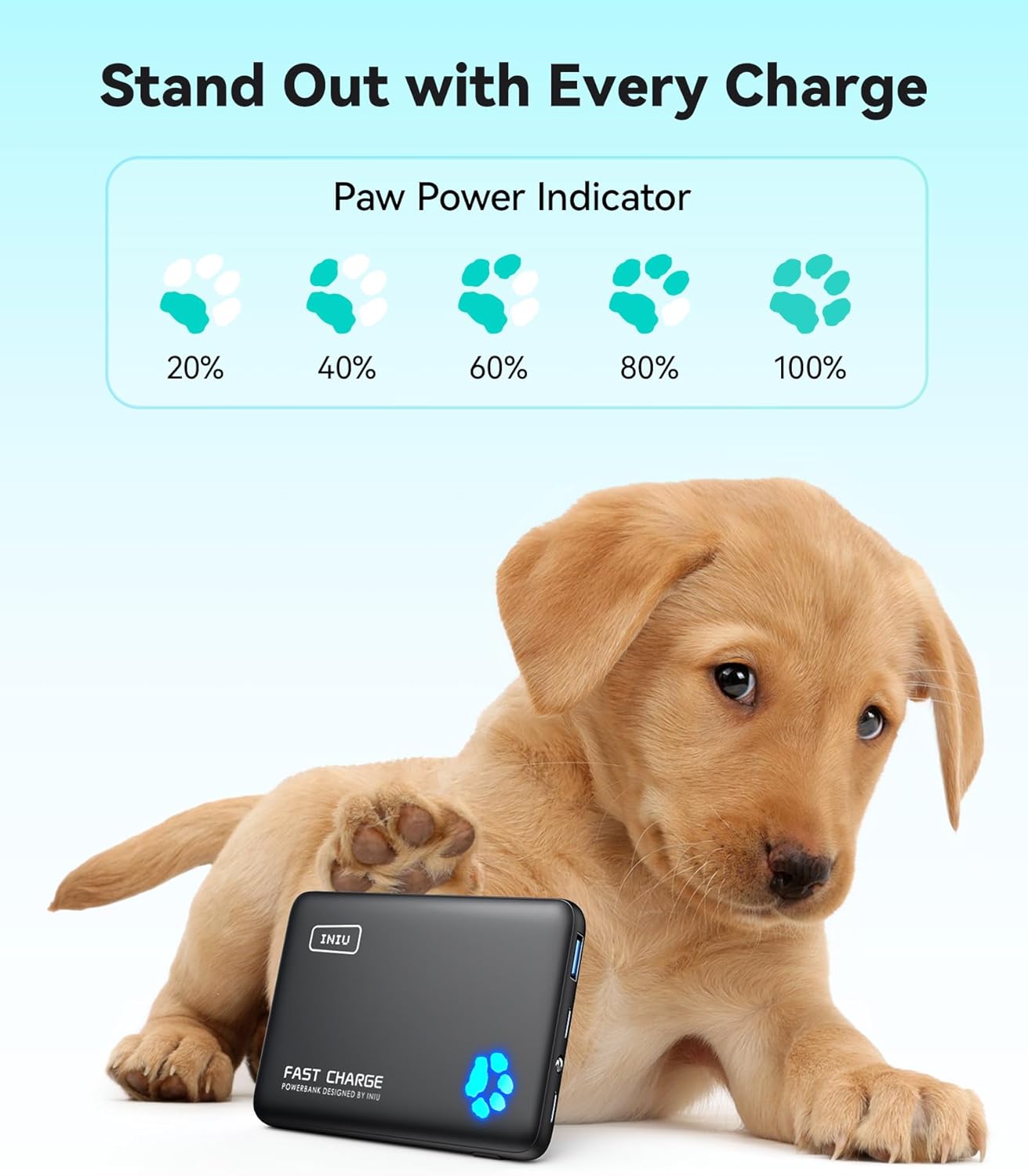 INIU Portable Charger, Lightest 10000mAh 22.5W PD Power Bank, USB C in&Out Fast Charging Battery Pack, External Phone Powerbank Compatible with iPhone 16 15 14 13 Samsung S22 S21 Google iPad etc - Image 6