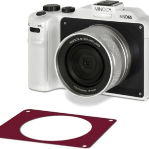 Minolta MND65 56 MP Autofocus / 4K60FPS Ultra HD Camera w/WiFi and Two Replaceable Faceplates