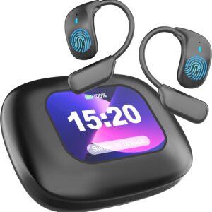 AI Language Translation Earbuds, OWS Real-Time Translator One-Year Free Subscription Included for 144 Languages & Accents Translation Device Earphones (Black)