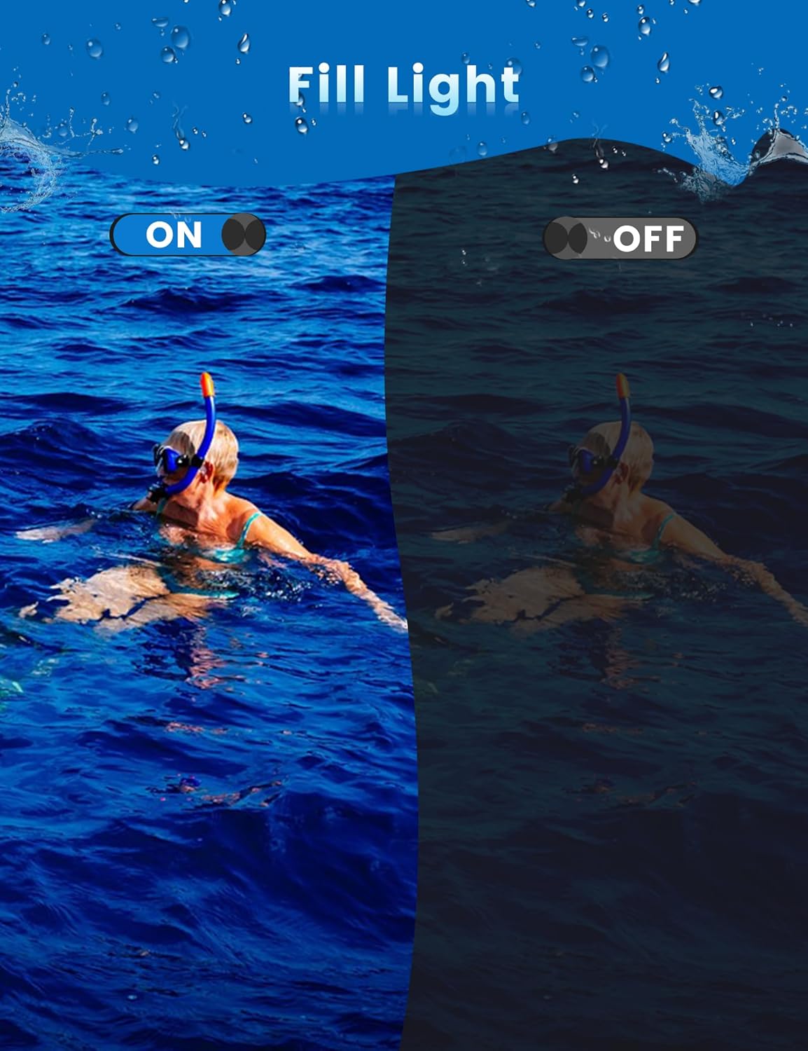 16FT Waterproo Camera, 30MP Underwater Digital Camera with 32G Card and Floating Strap, 18X Zoom Rechargeable Point and Shoot Camera for Snorkeling Swimming - Image 7