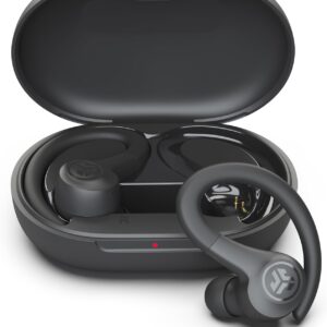 JLab Go Sport+ Wireless Workout Earbuds Featuring C3 Clear Calling, Secure Earhook Sport Design, 32+ Hour Bluetooth Playtime, and 3 EQ Sound Settings (Graphite)