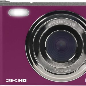 Minolta MND20 44 MP / 2.7K Ultra HD Digital Camera (Magenta)