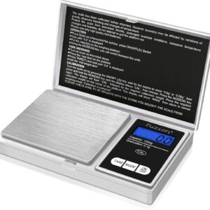 Fuzion Pocket Gram Scale Precision 1000g/0.1g, Mini Digital Scales Grams and Ounces, Grain Scale, Herb Scale, Portable Travel Food Scale, Digital Scale