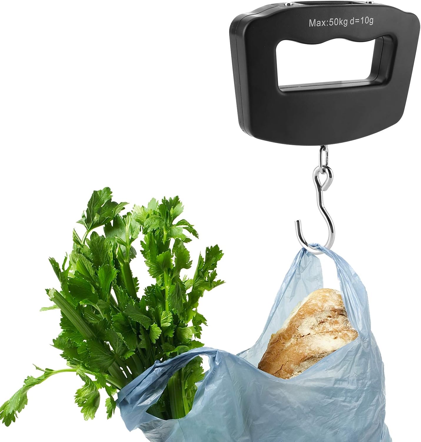 POCREATION Digital Hanging Luggage Scale, Portable Electronic Weighing Convenient Suitcase Luggage Balance 50KG/10KG - Image 5