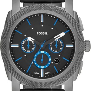 Fossil Machine Men's Watch with Stainless Steel or Leather Band, Chronograph or Analog Watch Display
