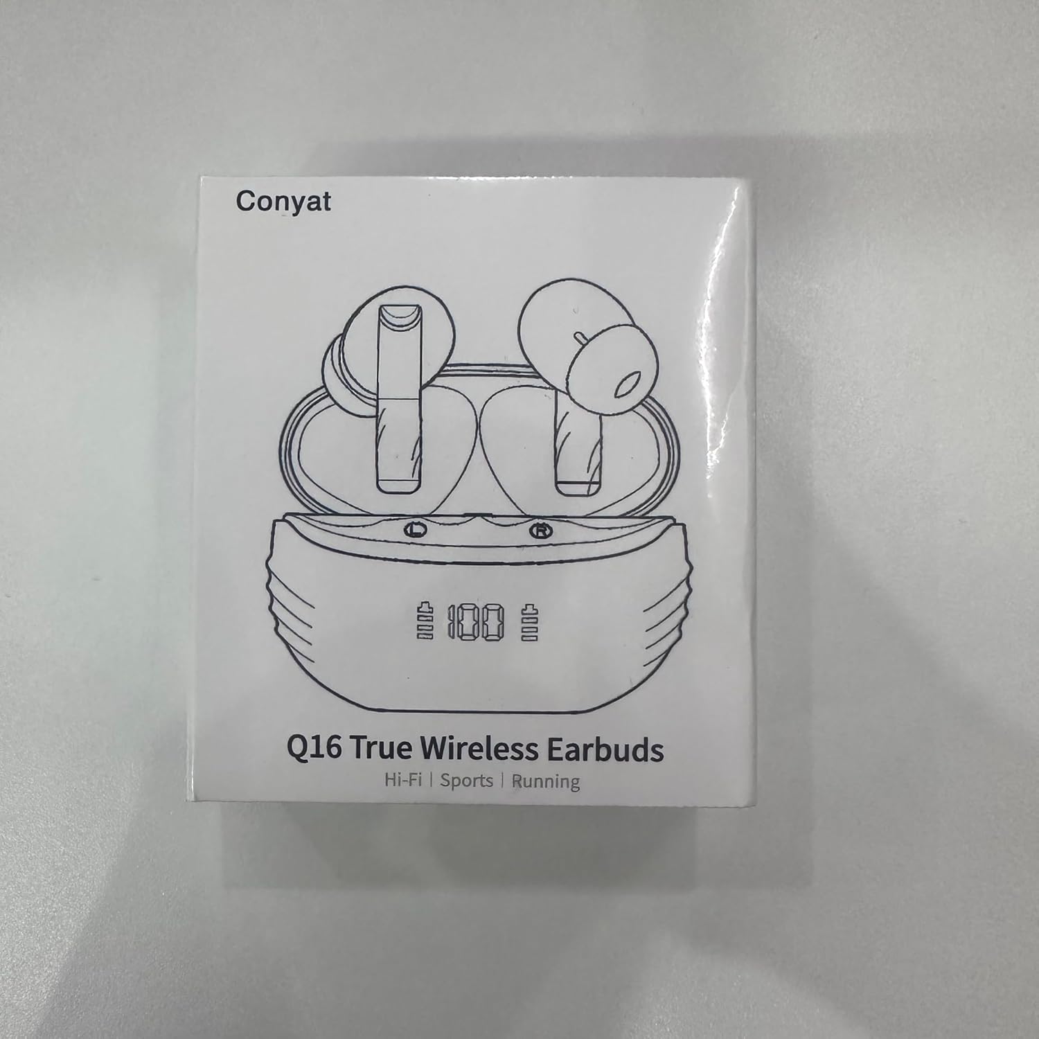 Wireless Earbuds Bluetooth 5.4 Headphones Premium Sound Ear Buds with ENC Noise Cancelling, 48H Playback in Ear Earphones with LED Display, IPX7 Waterproof Earbuds for iOS Andriod Sport/Workout/Black - Image 8