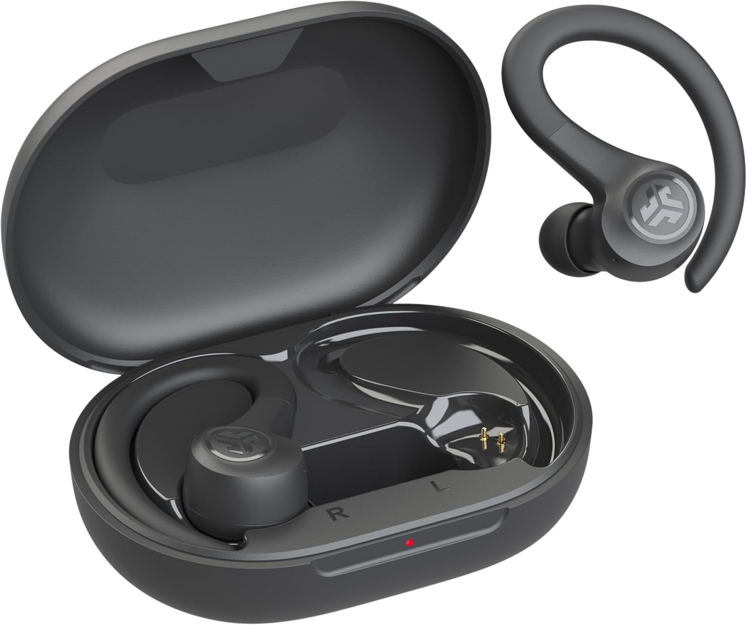JLab Go Sport+ Wireless Workout Earbuds Featuring C3 Clear Calling, Secure Earhook Sport Design, 32+ Hour Bluetooth Playtime, and 3 EQ Sound Settings (Graphite) - Image 7