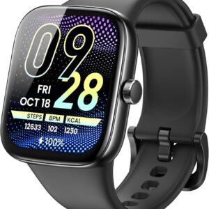 TOZO AMOLED S7 Smart Watch Bluetooth Call 1.85” Ultra HD Screen,Dynamic Dials Messages Push 100+ Sports Modes,Detect Human Health (Heart Rate,Blood Oxygen) with High Battery Life Touch Screen Watch