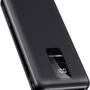 VEEKTOMX Portable Charger 30000mAh Power Bank Fast Charging with PD&QC USB C, 4 USB Outputs Battery Pack Backup with LED Display Compatible with iPhone 15/14/13/12/11 Pro iPad Android Samsung LG, etc