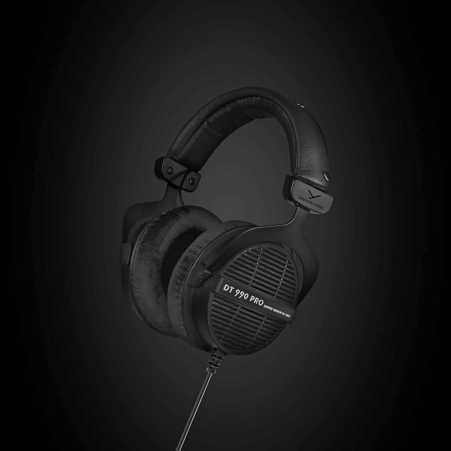 beyerdynamic Dt 990 Pro Over-Ear Studio Monitor Headphones - Open-Back Stereo Construction, Wired (80 Ohm, Black (Limited Edition)) - Image 7