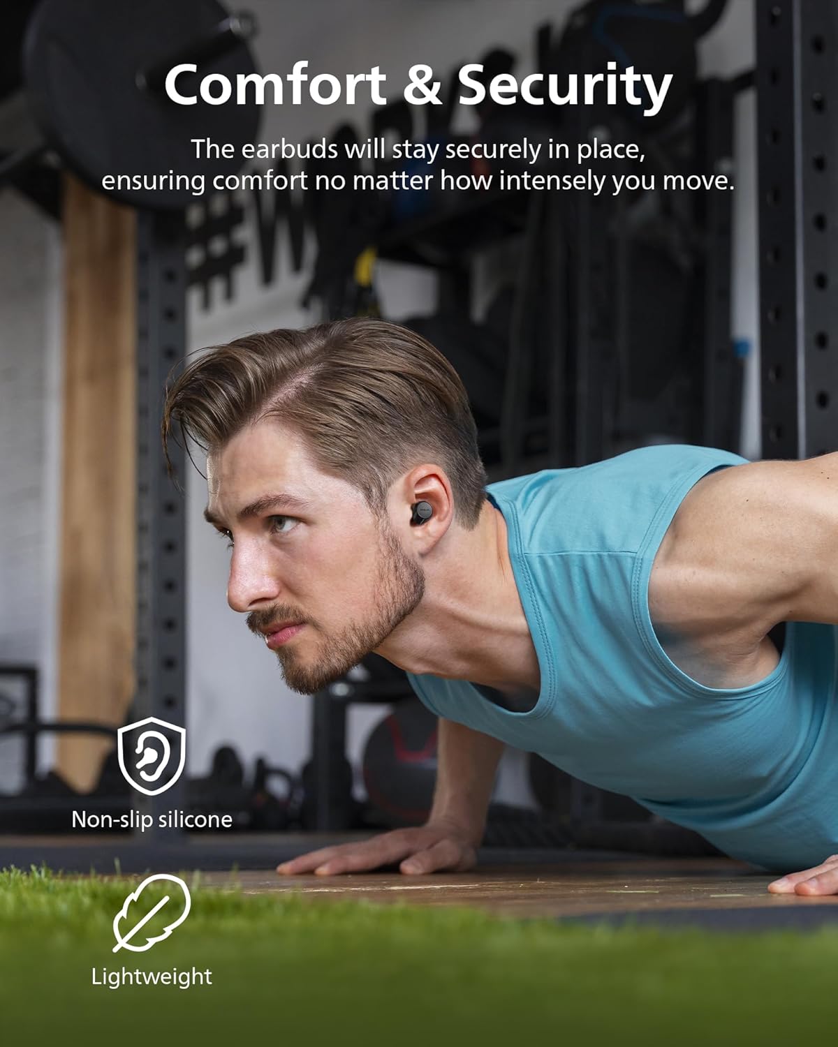 PHILIPS TAT1219 Wireless Earbuds,True Wireless Headphones,Powerful Bass with 10 mm Driver,Clear Call Quality with AI Mic,18 H Battery Life,Bluetooth 5.3,IPX4 Rating,Ergonomic Design for Comfort,Black - Image 6