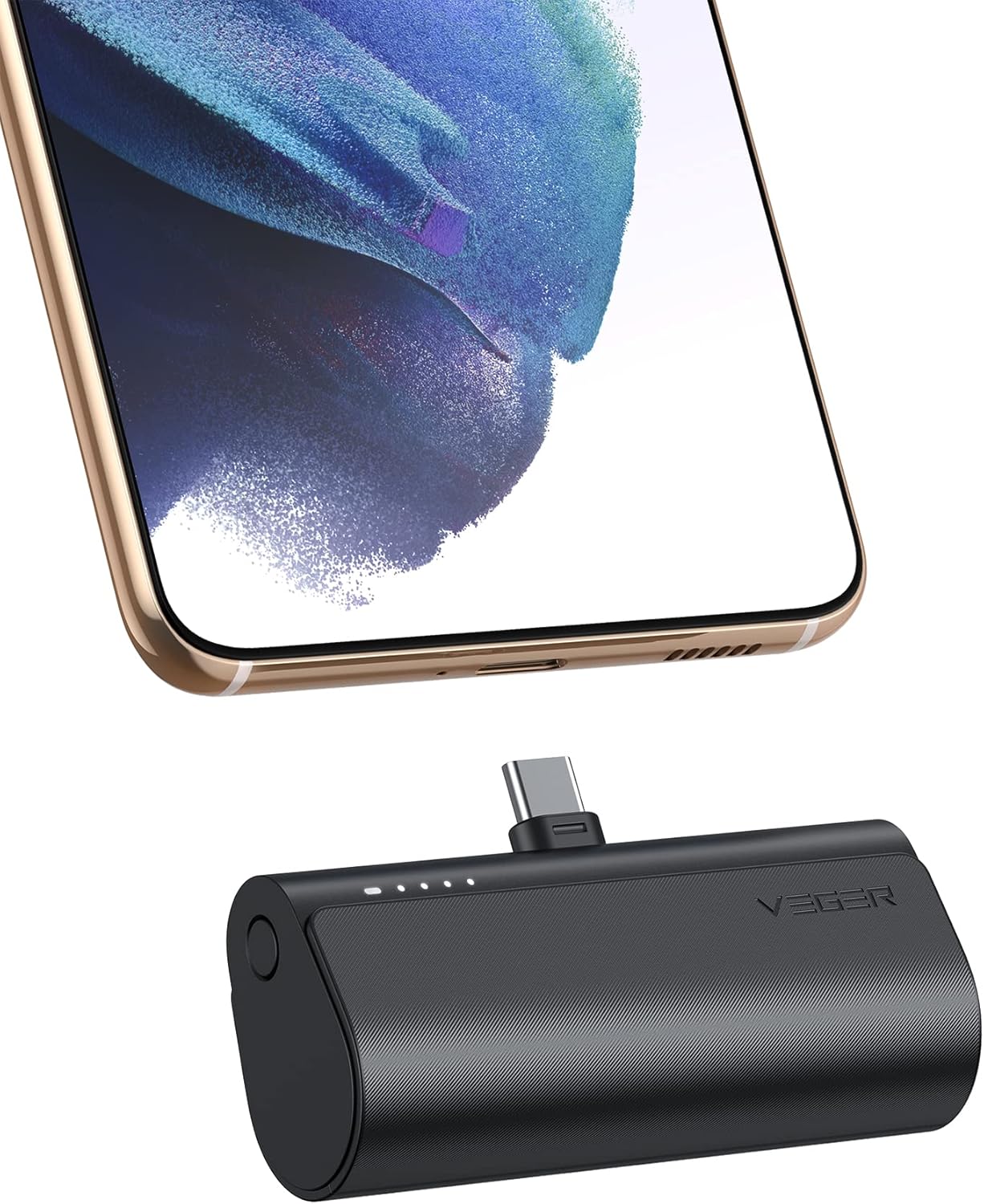 VEGER Portable Charger, USB C Power Bank, 5000mAh Mini Battery Pack Fast Charging 20W Small Charging Bank for Samsung Galaxy S21, S20, S10, S9, Note 20, Pixel, Moto, LG, Oculus Quest, Android Phones